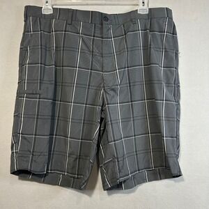 Grand Slam Mens Size 40 Gray Plaid‎ Golf Shorts NWT UPF 50 Moisture Wicking